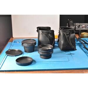 Sony Conversion Lenses - Wide 0.6x and Tele 2.0x 37mm - Caps - Pouches